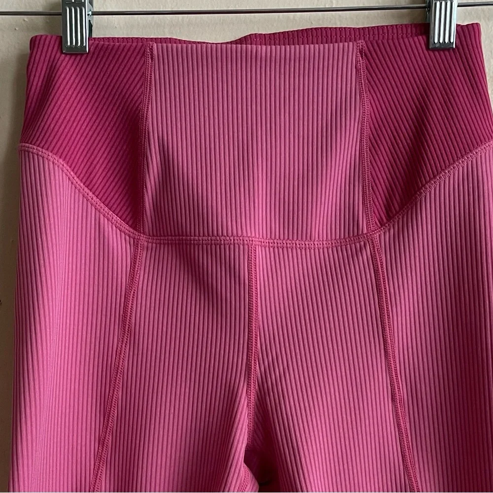 For Love & Lemons Pink Dani Ribbed
Color Block Biker Shorts Size: M - Picture 5 of 5